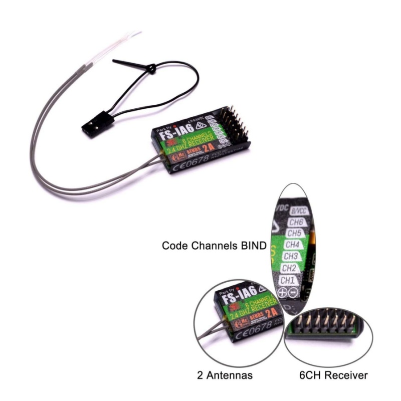 Flysky FS-IA6 Receiver 6CH Dua - Drone Racing Battery のレビューと価格