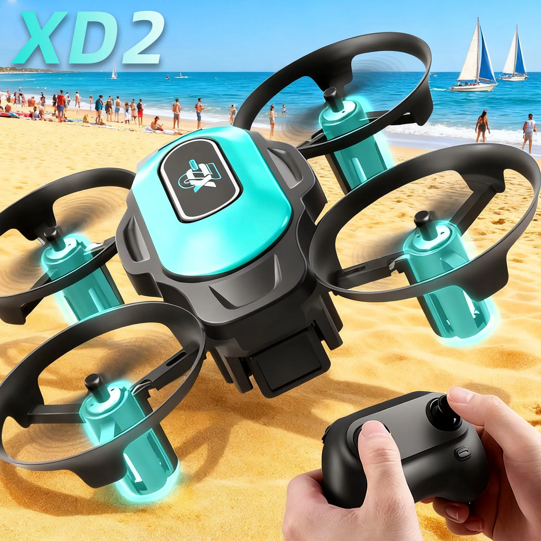 XD2 Mini Drone, 360° Stunt Fli - Drone Racing Camera のレビューと価格