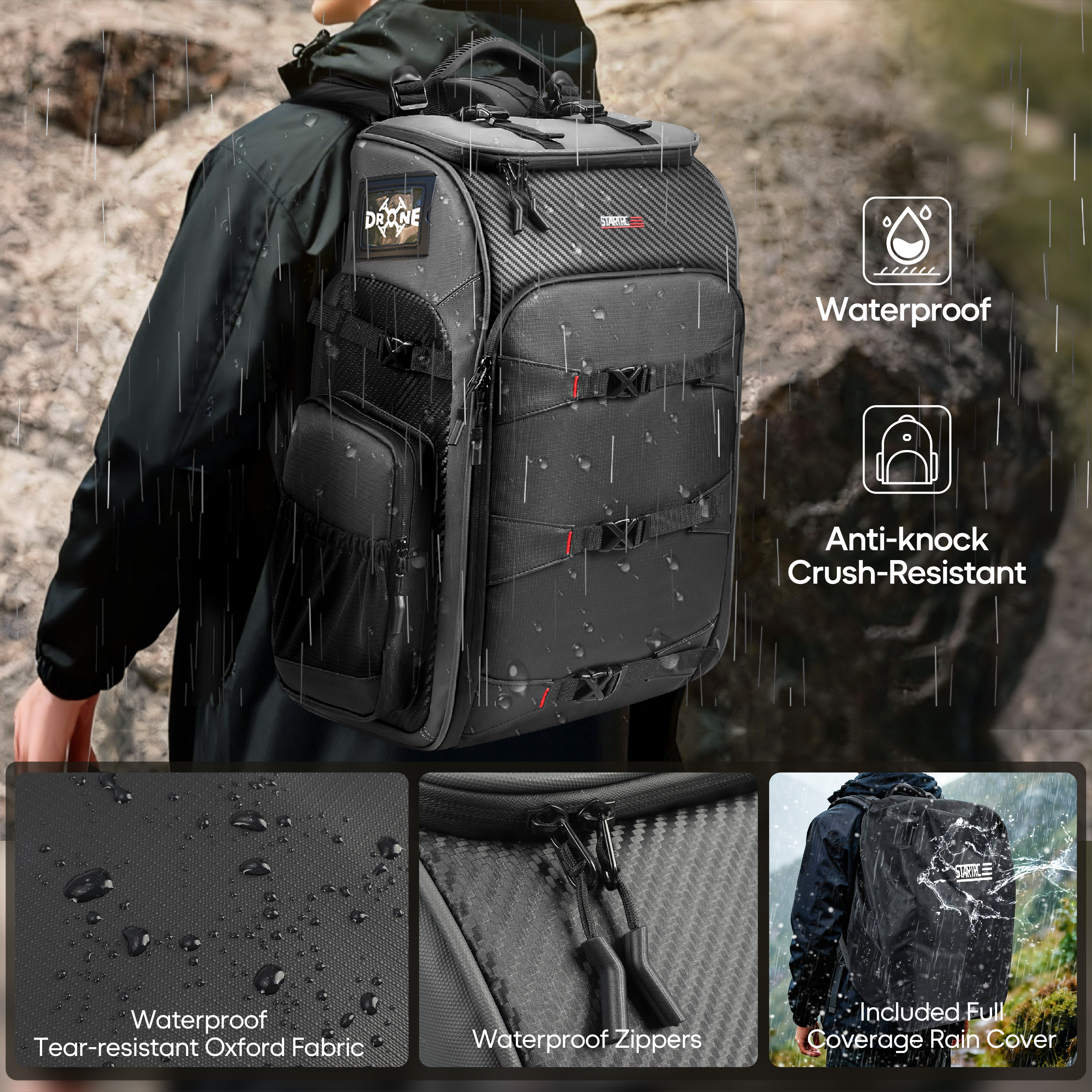 FPV Drone Backpack 40L Profess - Drone Racing Goggles のレビューと価格