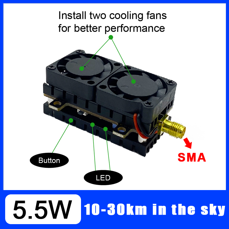 Long Range 5.8GHz 5.5W Video T - Drone Racing Transmitter のレビューと価格