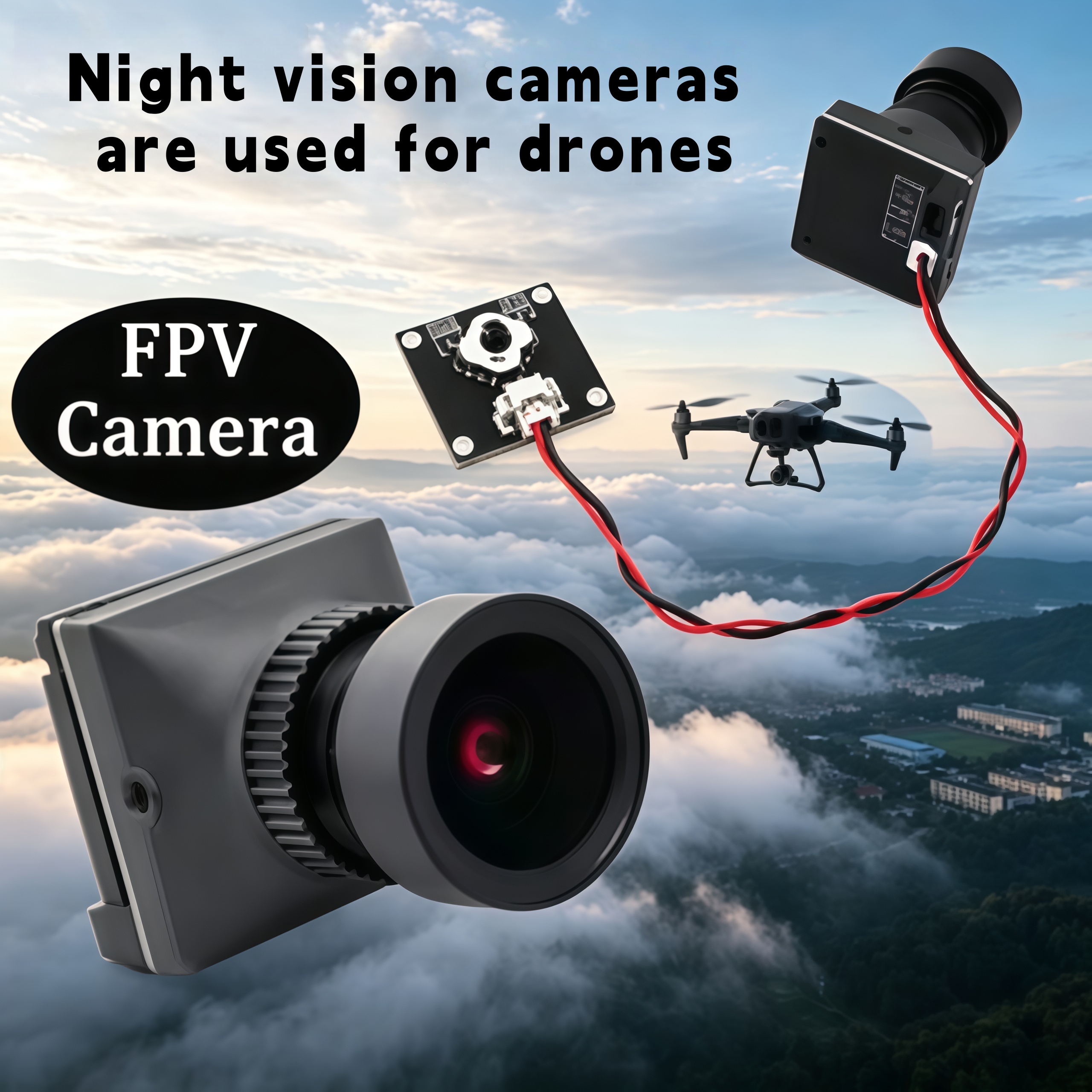 1500TVL HD CADDX Snail FPV Cam - Drone Racing Transmitter のレビューと価格