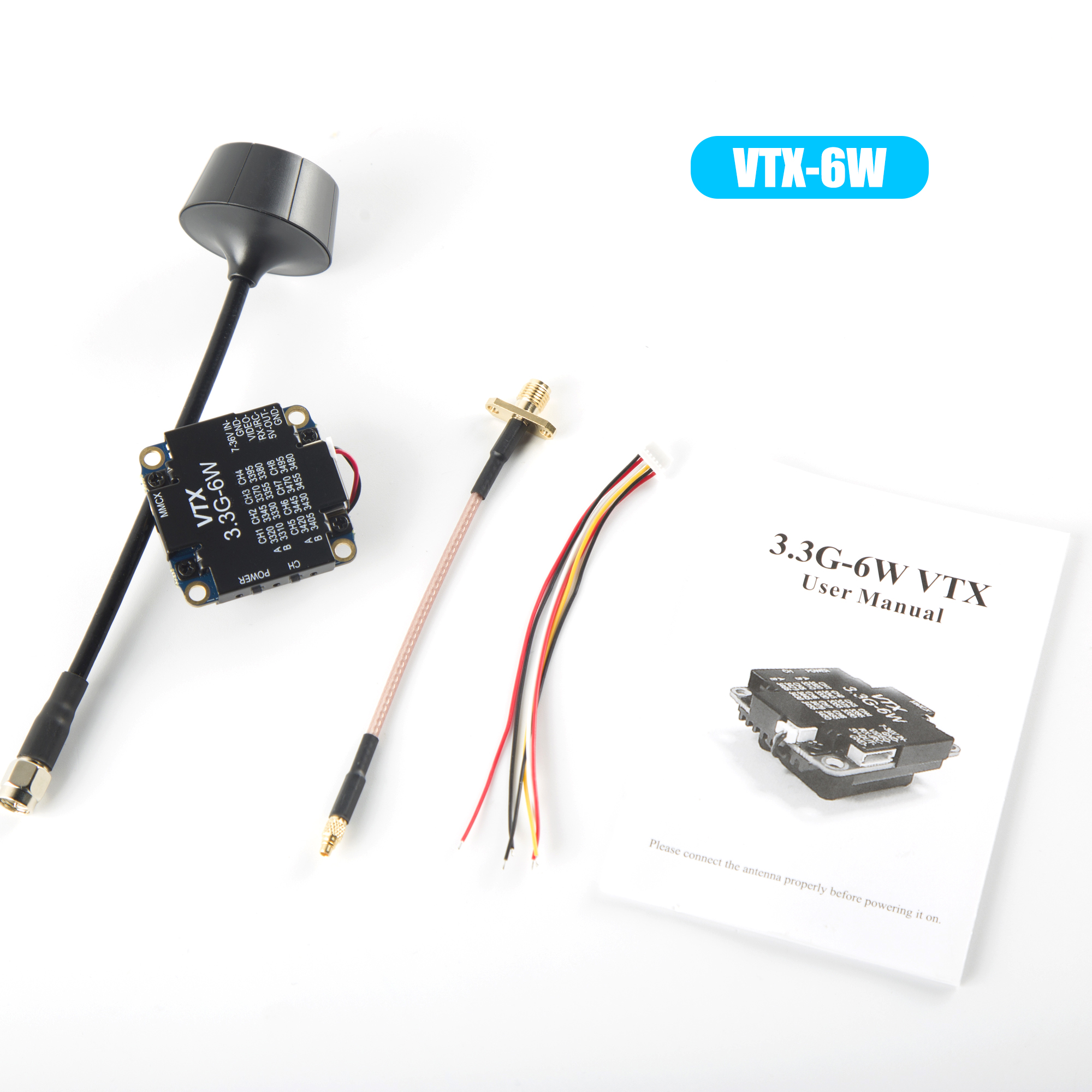 FPV Video Transmitter 3.3G 6W  - Drone Racing Transmitter のレビューと価格
