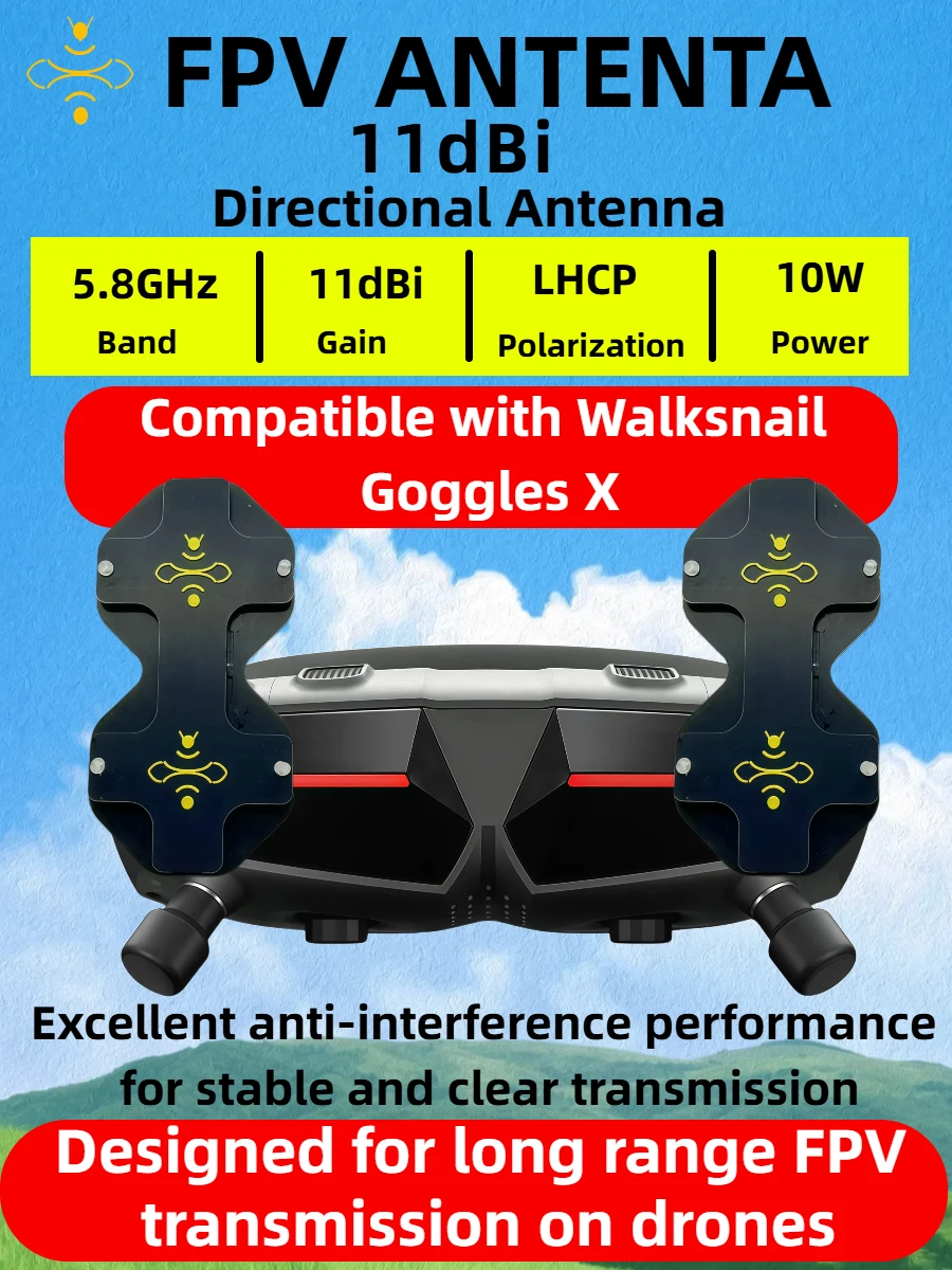 11dBi High Gain LHCP 5.8GHz Di - Drone Racing Goggles のレビューと価格